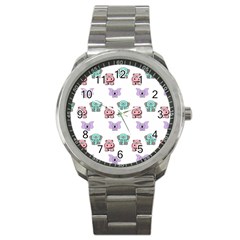 Animals Pastel Children Colorful Sport Metal Watch