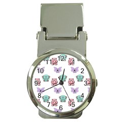 Animals Pastel Children Colorful Money Clip Watches