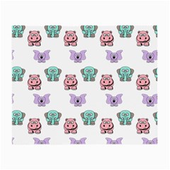 Animals Pastel Children Colorful Small Glasses Cloth (2-side) by Amaryn4rt