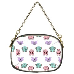 Animals Pastel Children Colorful Chain Purses (One Side) 