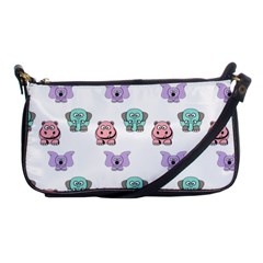 Animals Pastel Children Colorful Shoulder Clutch Bags by Amaryn4rt