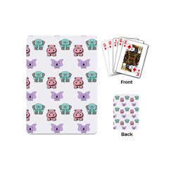 Animals Pastel Children Colorful Playing Cards (Mini) 