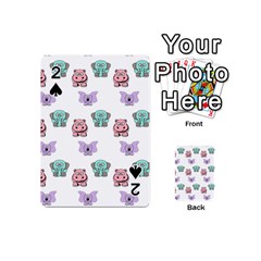 Animals Pastel Children Colorful Playing Cards 54 (Mini) 