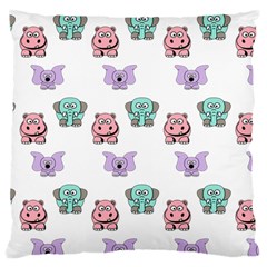 Animals Pastel Children Colorful Large Cushion Case (Two Sides)