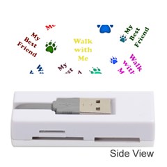 Animals Pets Dogs Paws Colorful Memory Card Reader (stick)  by Amaryn4rt