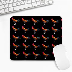 Background Pattern Chicken Fowl Large Mousepads by Amaryn4rt