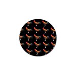 Background Pattern Chicken Fowl Golf Ball Marker (4 pack) Front