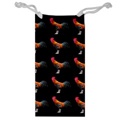 Background Pattern Chicken Fowl Jewelry Bag by Amaryn4rt