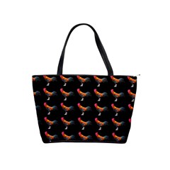 Background Pattern Chicken Fowl Shoulder Handbags by Amaryn4rt