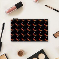 Background Pattern Chicken Fowl Cosmetic Bag (small)  by Amaryn4rt