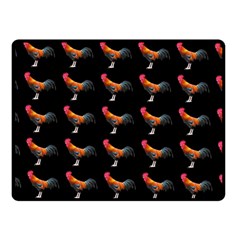 Background Pattern Chicken Fowl Double Sided Fleece Blanket (small)  by Amaryn4rt