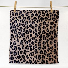 Background Pattern Leopard Face Towel by Amaryn4rt