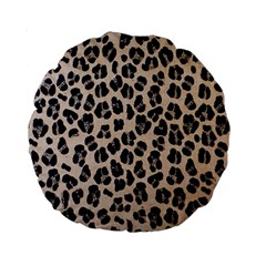 Background Pattern Leopard Standard 15  Premium Round Cushions by Amaryn4rt