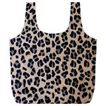 Background Pattern Leopard Full Print Recycle Bags (L)  Back