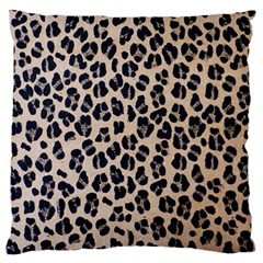 Background Pattern Leopard Large Flano Cushion Case (one Side) by Amaryn4rt