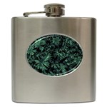 Dark Flora Photo Hip Flask (6 oz) Front