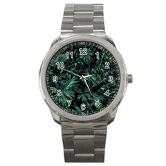 Dark Flora Photo Sport Metal Watch by dflcprints