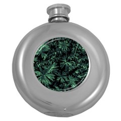 Dark Flora Photo Round Hip Flask (5 Oz) by dflcprints