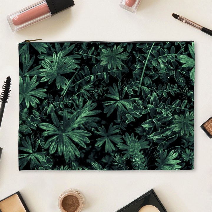 Dark Flora Photo Cosmetic Bag (XL)