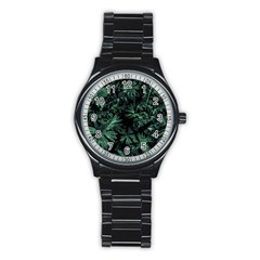 Dark Flora Photo Stainless Steel Round Watch by dflcprints