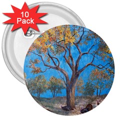 Turkeys 3  Buttons (10 pack) 