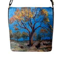 Turkeys Flap Messenger Bag (L) 