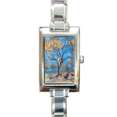 Turkeys Rectangle Italian Charm Watch by digitaldivadesigns