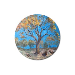 Turkeys Magnet 3  (round) by digitaldivadesigns