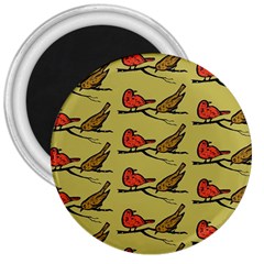 Bird Birds Animal Nature Wild Wildlife 3  Magnets by Amaryn4rt