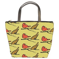 Bird Birds Animal Nature Wild Wildlife Bucket Bags by Amaryn4rt