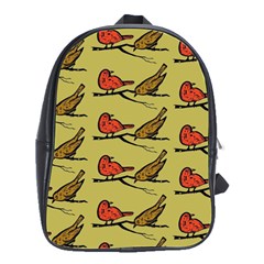 Bird Birds Animal Nature Wild Wildlife School Bags(large)  by Amaryn4rt