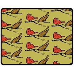 Bird Birds Animal Nature Wild Wildlife Fleece Blanket (medium)  by Amaryn4rt