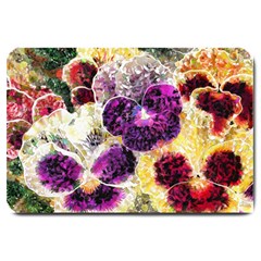 Background Flowers Large Doormat  by Amaryn4rt