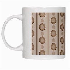 Background Rough Stripes Brown Tan White Mugs by Amaryn4rt