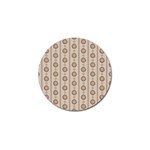 Background Rough Stripes Brown Tan Golf Ball Marker Front