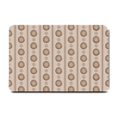 Background Rough Stripes Brown Tan Small Doormat  by Amaryn4rt