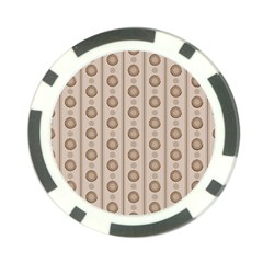 Background Rough Stripes Brown Tan Poker Chip Card Guard by Amaryn4rt