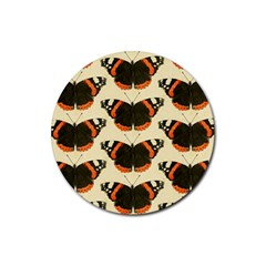 Butterfly Butterflies Insects Rubber Coaster (round)  by Amaryn4rt