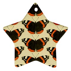 Butterfly Butterflies Insects Star Ornament (two Sides) by Amaryn4rt