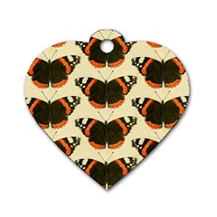 Butterfly Butterflies Insects Dog Tag Heart (one Side) by Amaryn4rt