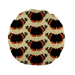 Butterfly Butterflies Insects Standard 15  Premium Flano Round Cushions by Amaryn4rt