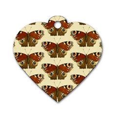 Butterfly Butterflies Insects Dog Tag Heart (two Sides) by Amaryn4rt