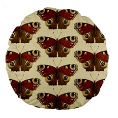 Butterfly Butterflies Insects Large 18  Premium Round Cushions by Amaryn4rt