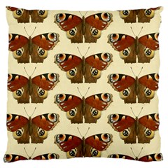 Butterfly Butterflies Insects Large Flano Cushion Case (one Side) by Amaryn4rt