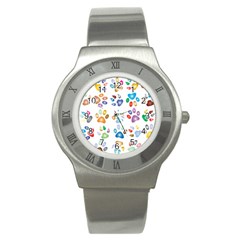 Colorful Prismatic Rainbow Animal Stainless Steel Watch by Amaryn4rt