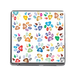 Colorful Prismatic Rainbow Animal Memory Card Reader (square) by Amaryn4rt