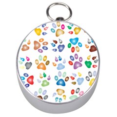 Colorful Prismatic Rainbow Animal Silver Compasses by Amaryn4rt