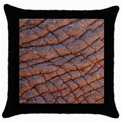 Elephant Skin Throw Pillow Case (black) by Amaryn4rt