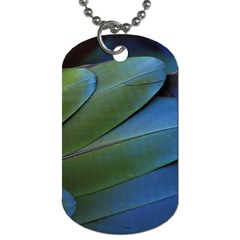 Feather Parrot Colorful Metalic Dog Tag (one Side) by Amaryn4rt