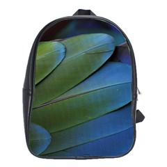 Feather Parrot Colorful Metalic School Bags(large)  by Amaryn4rt